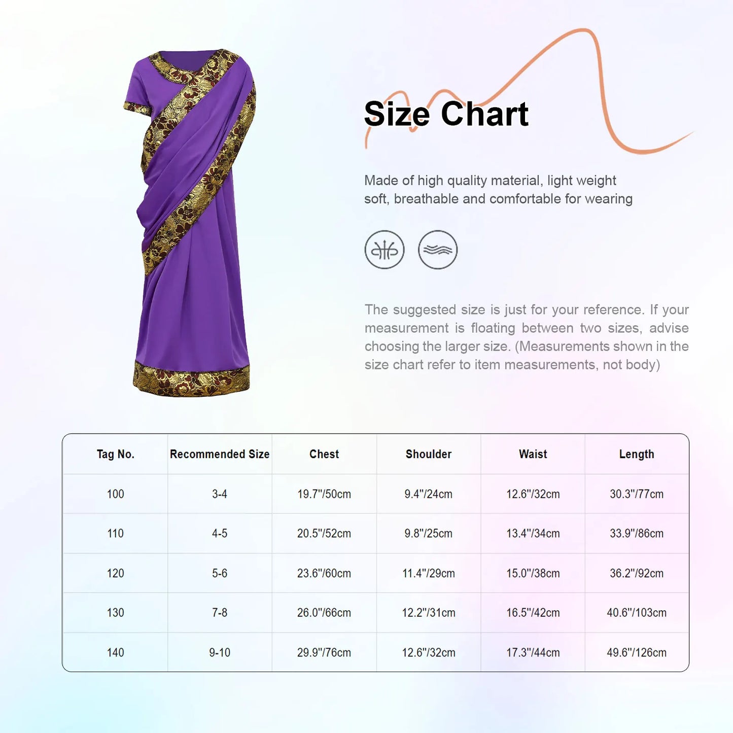 Indian Girls Traditional Bollywood Princess Sari Costume Dress-up Clothing Nativity Bollywood Princess Ethnic Dress Costume