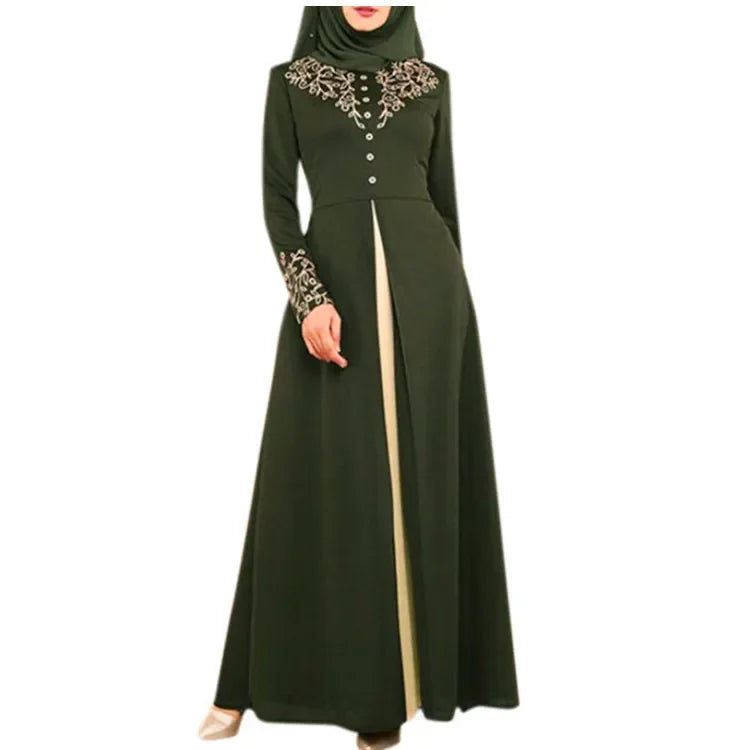 Muslim Dress Womens Fashion Abaya Dubai Appliques Turkey Women Elegant Long