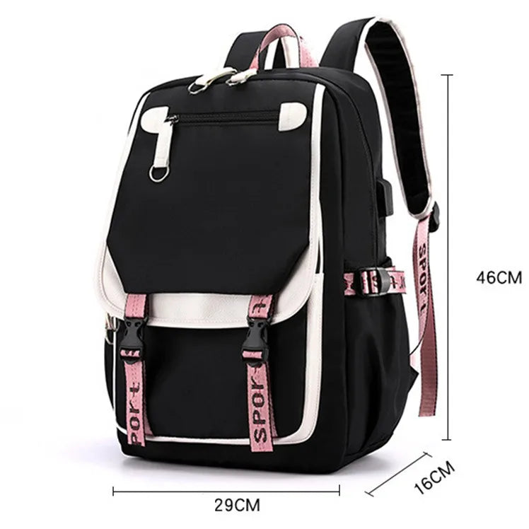 KPop Demon Hunters Party Supplies Huntrix Backpacks Teenagers Saja Boys Fans Gift Hip Hop Gothic Student Girl Schoolbag Backpack