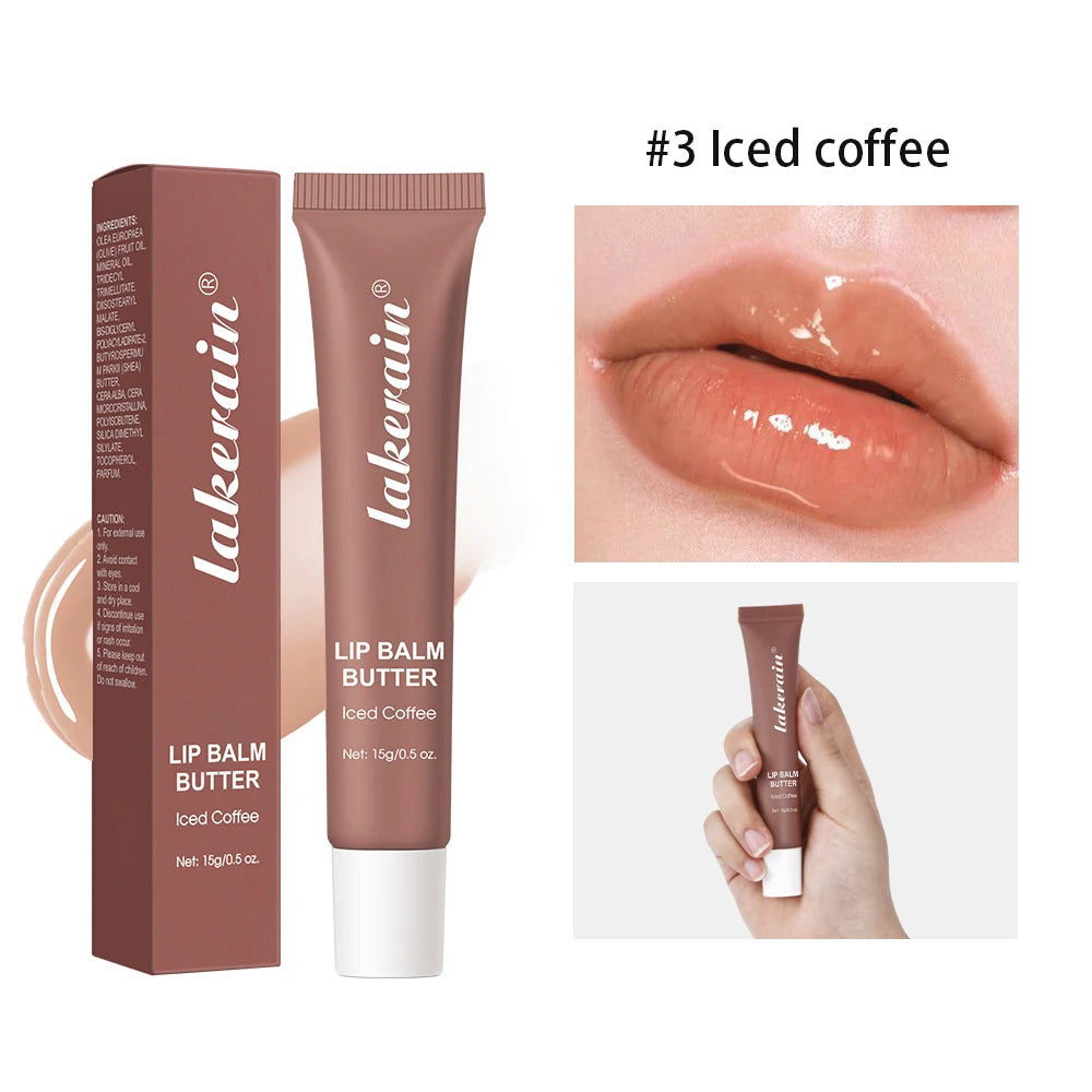Summer Lip Balm Moisturizing Mirror Lip Gloss Lip Vanilla Mint Iced Coffee Cake Smell Lipstick Transparent Lip Oil  Makeup