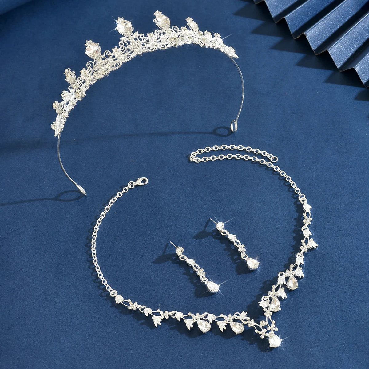 Women's Bridal Jewelry Sets, Bridal Wedding Crowns, Tiaras & Crowns, Bridal Crystal Rhinestone Necklaces, Tiaras, Wedding Hair A