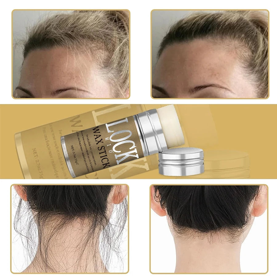 LOCKMIO Hair Wax Stick for Women and Kids Long Lasting Hold Pomade Control Broken Frizz Flyaway Styling Wax for Natural Wigs