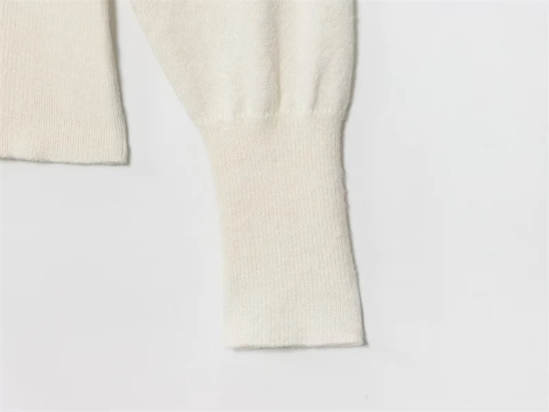 Women's sweater 2025 new American off-the-shoulder loose slim one-shoulder sweater spring and autumn fashion irregular top