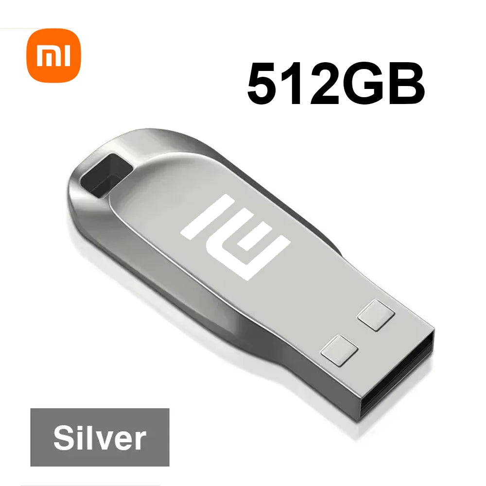 Xiaomi 2TB Metal Memory Stick USB 3.2 Flash Drive High Speed Transfer Waterproof 1TB 512GB 128GB Portable Memoria USB Flash Disk
