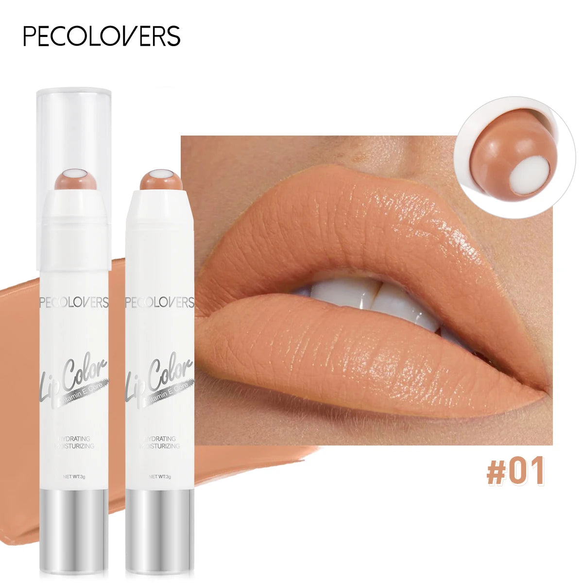 Moisturizing and Nourishing Lipstick,  Moisturizing and Nourishing, Easy To Color, Lip Glaze, Rotating Lipstick Pen, Lip Gloss