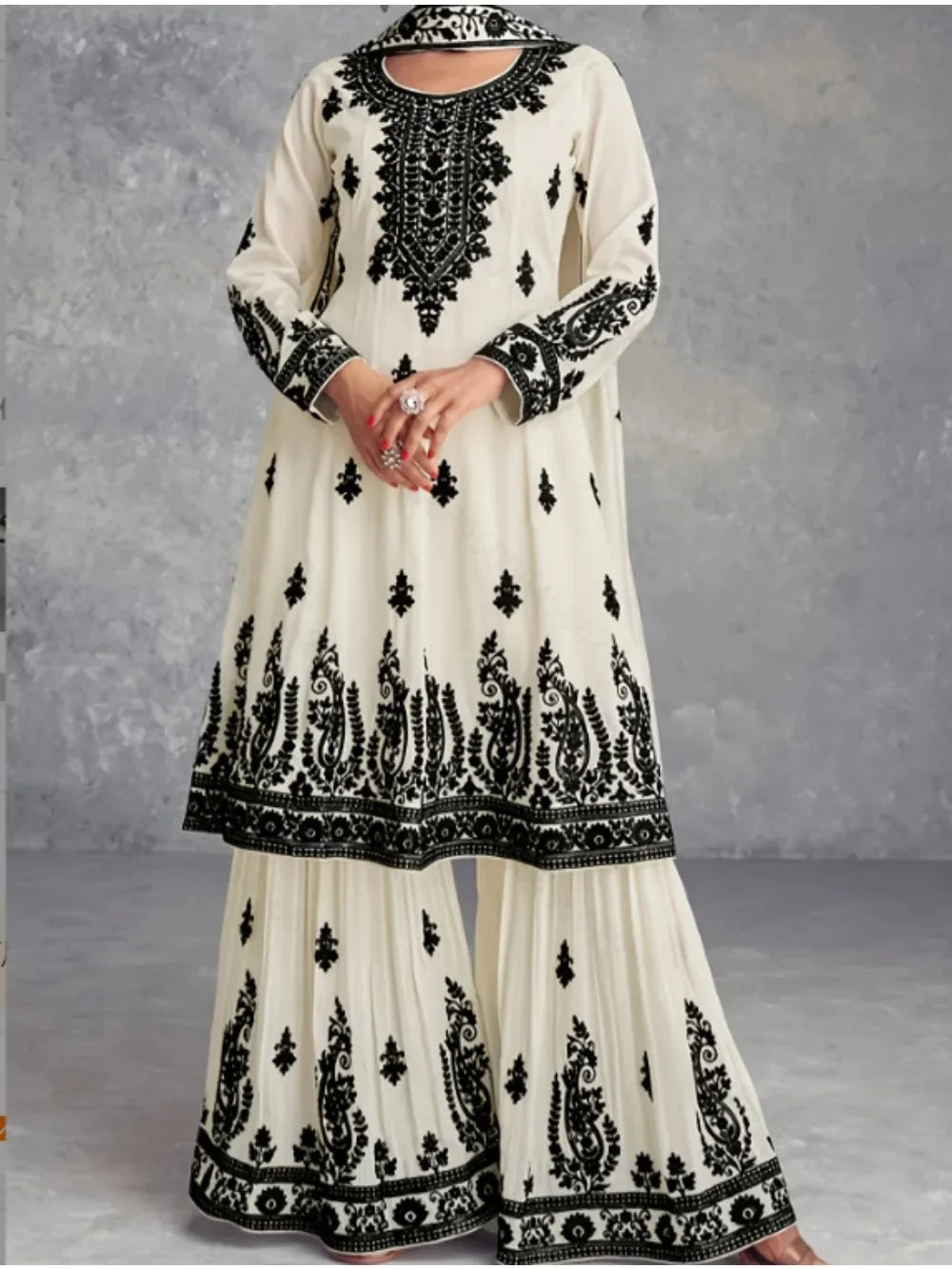 Dubai Muslim 2 Piece Set Women Print Blouse Top with Wide Leg Pants Suit Morocco Musulman Ensemble Casual Femme Arabic Outfits